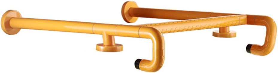 Bathroom Sink Grab Bar with Luminous Circle, Safety Handle with Non-Slip Grip for Elderly Disabled Pregnant Women, White/Yellow (68cm/27inch)