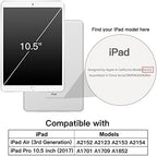 JETech Case for iPad Pro 10.5-Inch and iPad Air 3 (10.5-Inch 2019, 3rd Generation), Smart Cover Auto Wake/Sleep Cover (Black)