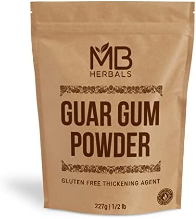 MB Herbals Guar Gum Powder 8 oz (0.5 LB / 227 Gram) | Gluten Free Thickening Agent for Soups Sauces Curries Ice-Creams