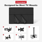 Porch Shield 26-32 inches Outdoor TV Cover Universal Weatherproof Protector for LCD, LED, Plasma Flat TV Screen, Compatible with Wall Mounts and Stands (Black)