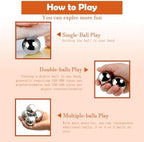 Chinese Baoding Balls for Hand Therapy: 1.57 Inch 1.146lb Meditation Balls for Exercise Stress Balls
