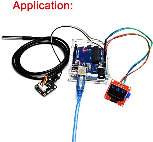 Gikfun DS18B20 Waterproof Digital Temperature Sensor with Adapter Module for Arduino (Pack of 3 Sets) EK1183