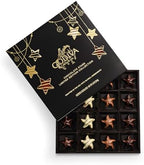 Godiva Holiday Stars Collection Gift Box, Festive Star-Shaped Chocolates with Ganache, Caramel & Raspberry Filling, Limited Edition Holiday Assortment, 16 Pc