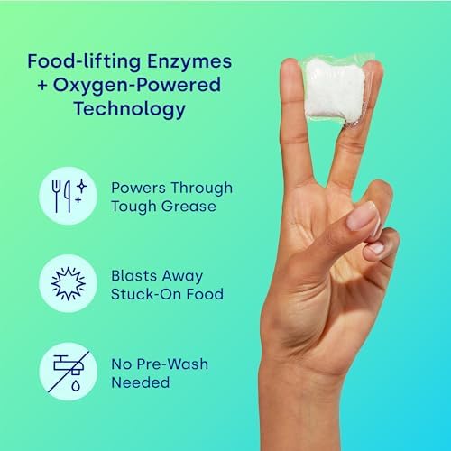 Dropps UltraWash Dishwasher Detergent Pods, Lemon Citrus (120 Ct) - Cuts Grease & Stuck-On Food | Sparkling Dishes & Glasses | Residue-Free | Clean Ingredients | No Pre-Rinse | Plastic Free Packaging
