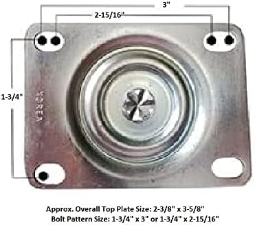 Buy Casters - Set of 4 - Replacement Casters Compatible with Rubbermaid Commercial 4400 & 4500 Series Carts - 5" Non-Marking Wheels