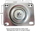 Buy Casters - Set of 4 - Replacement Casters Compatible with Rubbermaid Commercial 4400 & 4500 Series Carts - 5" Non-Marking Wheels