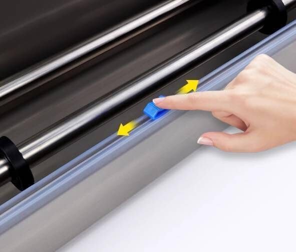 Manual Hand Food Wrap Film Dispenser Stretch Film Packing Wrapping Dispenser Wrapper Machine, Suitable for 10-18" Width Cling Film