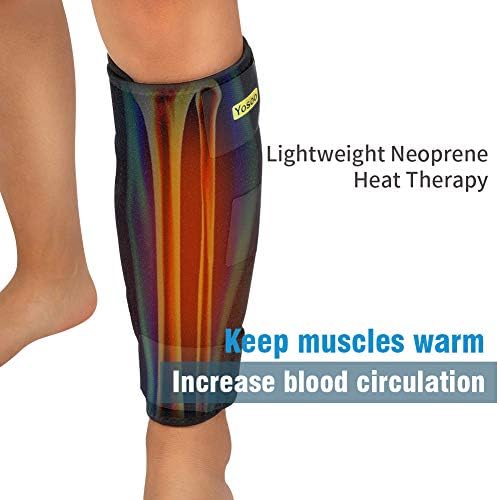 Calf Support, Calf Compression Sleeve Shin Splint Calf Brace for Relieving Calf Pain, Muscle Pain, Torn Calves, Swelling, Sprains Recovery, Unisex, Single