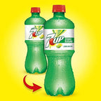 Zero 7up 20oz Soda Bottles, Pack of 24 (Total of 480 FL OZ) F