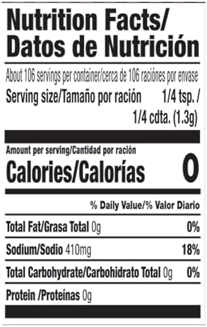 Spice Classics Garlic & Pepper Seasoning Salt, 4.87 oz (Pack of 12)