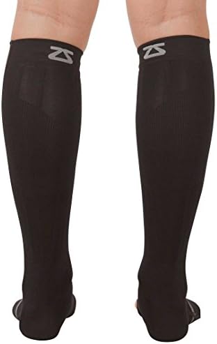 Zensah Ankle/Calf Compression Sleeves- Toeless Socks for Circulation, Swelling for Men and Women