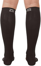 Zensah Ankle/Calf Compression Sleeves- Toeless Socks for Circulation, Swelling for Men and Women