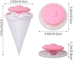 4PCS Washer Hair Remover Floating Filter Reusable Lint Trapper Mesh Pouch Laundry Cleaning Ball for Pet Fur and Debris Universal for Home Washing Machines