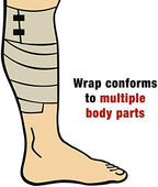 ACE 4 Inch Elastic Bandage with with Clips, Beige, Great for Leg, Shoulder and More, 1 Count