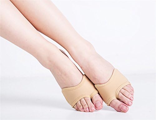missfiona Women's Neoprene Half Sole Dance Paws Forefoot Pad Half Lyrical Shoes(L, Nude)