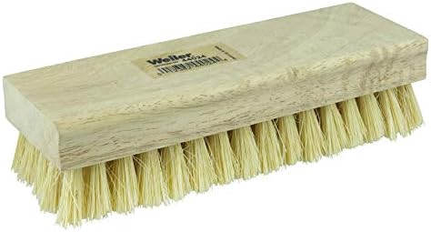 Weiler 44024 8" Block Size, White Tampico Fill, Square Wood Block, Hand Scrub Brush