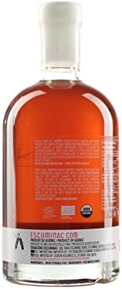 Escuminac Canadian Maple Syrup – 16.9 Fl Oz Glass Bottle, Gift-Ready Box | Extra Rare Amber Rich Taste | 100% Pure & Organic | Gourmet Gift from Quebec, Canada
