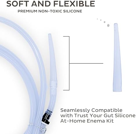 Trust Your Gut - Replacement Flexible Tips for Enema Kit - 10 Pack Set of Durable and Hygienic Tips for Enhanced Comfort and Precision and Colon Cleansing, Enema Accessories Nozzles