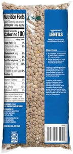 Amazon Grocery, Lentils, Non GMO, Excellent Source of Fiber, 16 Oz