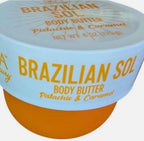 Brazilian Sol Luxury Body Butter, Pistachio and Caramel Scented, 6 oz (170g)