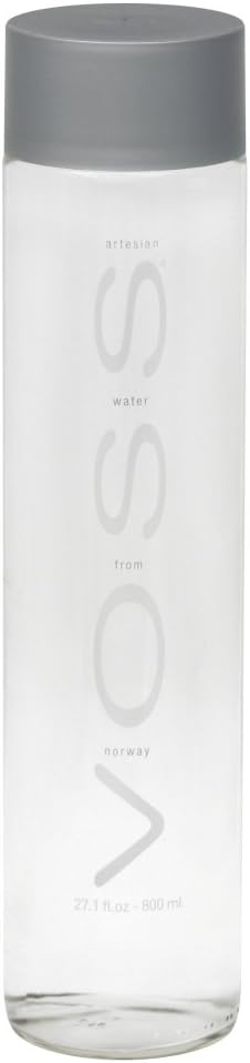 Voss Artesian Water (Still) Glass Bottles, 27.1-Ounce (Pack of 6)
