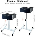 Pedicure Foot Rest,Height Adjustable Pedicure Chair,Non-Slip Pedicure Stool for Massage Office or Home,Black
