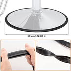 Noverlife 2PCS Barber Salon Styling Chair Hydraulic Base Ring Gasket, Salon Equipment with Protective Rubber for Tile and Wood Floor, Preventing Hair from Hiding