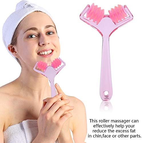 Semme Face Roller Massager,Slimming Remove Chin Neck Tightening Skin Face Fat Remover Manual Massage Tool,Beauty Tools Anti Aging Skin Care Face Up for Women