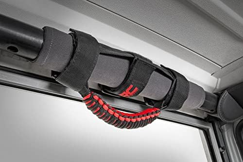 Rough Country Corded Universal Roll Bar Grab Handles - 117610 Black
