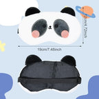 Honbay 3PCS Cute Frog Panda Rabbit Cartoon Animal Eyeshade Soft Sleep Eye Mask with Adjustable Elastic Head Strap for Travel, Game, Party, Rest, Sleeping