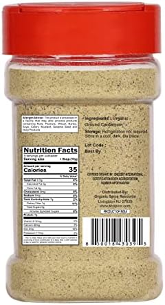 Organic Cardamom Ground/Powder | 2.01 oz - 57g | USDA Organic | Vegan | Non-GMO, All Natural Blend - 100% Raw from India, by SHOPOSR