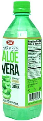 OKF Farmer's Aloe Vera Drink, Original, 16.9 Fluid Ounce (Pack of 12)