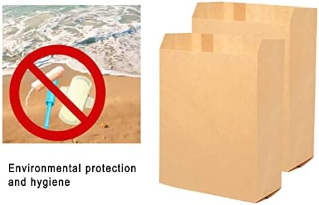 Small Paper Bags, Feminine Hygiene Bags, 100 Sanitary Disposal Bags, Feminine Disposal Bags, Used for Sanitary Napkins, Cotton Slivers, Desserts