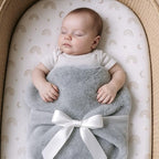 Joy Blankets Luxury Faux Fur Baby Blanket – Premium Non-Toxic Gift for Newborn & Toddler – Oeko-TEX Certified, Shed-Free, Machine Washable 30"x36" (Pacific Fog Grey)