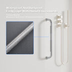 Shower Grab Bar, 12 Inch Bathroom Grab Bar Handle with Anti-Slip Knurled Grip, Stainless Steel Bath Balance Bar, Bath Safety Bar Support for Seniors Pregnant, Polished Chrome-1PCS