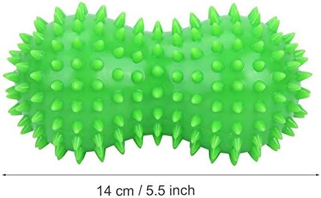 ZJchao Peanut Spiky Massage Ball, Foot Massage Ball Roller, Massaging Hand Foot Massager Roller Ball Tension Muscle Relax, Spiky Peanut Massager for Plantar Fasciitis