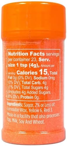 Wilton Sparkling Sugar Decorating Sprinkles, 3.25 oz., Orange