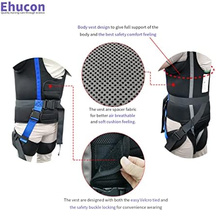 Pelvic Padded Patient Lift Walking Sling,Portable Standing Harness to People/Handicap for Ambulating Support Training,500 lbs Safety Loading -Large Size