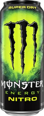 Monster Energy Nitro Super Dry, Maximum Strength, Energy Drink, 16 ounce | Pack of 15
