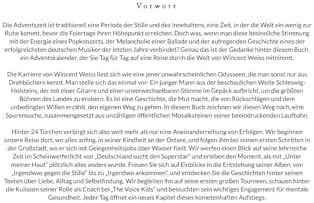 Der inoffizielle Adventskalender für Fans von Wincent Weiss: 24 Tage mit deinem Star bis Weihnachten. Fanbuch und Biografie in einem. Das ideale Geschenkt für alle Fans. (German Edition)