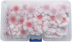 100 Edible Flower Cupcake Toppers - Sticky Rice Paper Decorative Cake Toppers for Wedding & Birthday Parties, Edible Cupcake Toppers