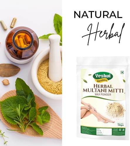 Hair Removal Powder Multani Mitti Based Waxing Powder, Instant Hair Remover, Zero Pain, No Side Effects, All Types Skin, Hand, Leg, Underarm, Private Part, 100gm, Pack of 1