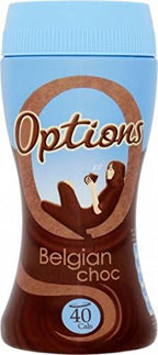 Options Belgian Chocolate Instant Hot Chocolate Drink (220g) - Pack of 6