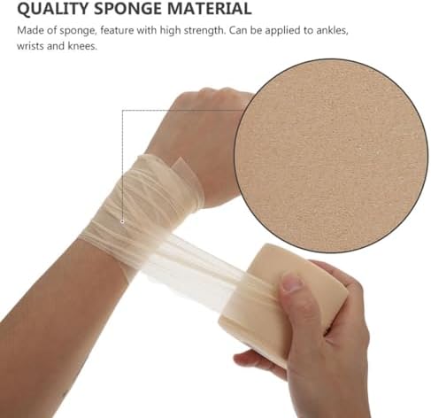 Athletic Wrap Tapes 4pcs Set Elastic Sports Bandages Sponge Cushion Protective Wrist Support Breathable Self-Adhesive Tapes for Joint Stabilization and Injury Prevention