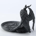 Veronese Design 5 3/4 Inch Baphomet Altar Offering Dish Stone Finish Resin Figurine