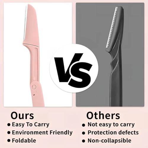 Dermaplaning Razors Tool for Women Face,3 PCS Eyebrow Razor,Facial Hair Removal for Women Sensitive Skin