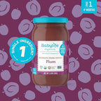 Babylife Organics Stage 1 – Heavy Metal Safe, Organic Baby Food - Plum, 3.2 Ounce Jar (1 Pack)