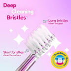 brush-baby - KidzSonic Unicorn Kids Electric Toothbrush for Ages 3+ with Disco LED Lights, Gentle Sonic Vibrations, 2-Minute Smart Timer & 30‑Second Pulse Reminders – AAA Battery Included