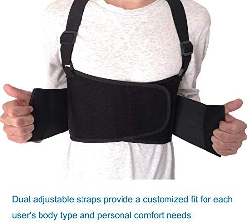 Solmyr Rib and Chest Support Brace, Broken Rib Brace, Breathable Rib Belt for Sore or Bruised Ribs Support, Sternum Injuries, Dislocated Ribs Protection, Pulled Muscle Pain(XL)