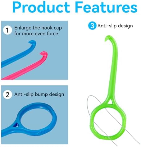 15PCS Clear Aligner Remover Tool for Invisalign, Easy & Gentle Orthodontic Aligner Remover, Invisible Braces Removal Hooks, Portable Dental Tool for Braces, Invisible Retainers, Aligners